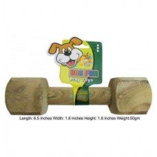 Super Dog Toys Wooden Dumbbell Small